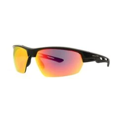 Rawlings Adult Athletic Wrap Sunglasses Black Frame, Smoke Lens