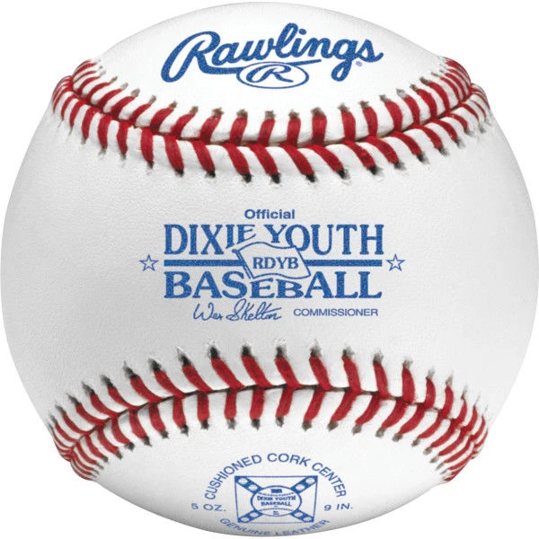 Rawlings Dixie Youth Baseball Official Baseballs - Dozen, Cushioned Center