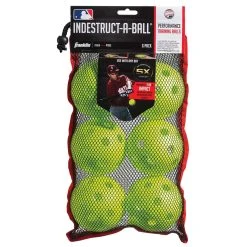 Franklin MLB® 12 INDESTRUCT-A-BALL OVERSIZED BASEBALL-OPTIC YELLOW