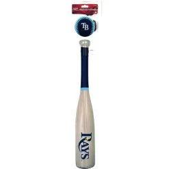 Rawlings MLB Tampa Bay Rays Bat And Ball Set - Softee, 27" Bat, 3" Baseball