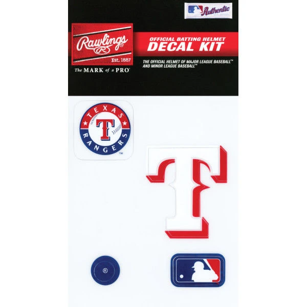 Rawlings MLB Texas Rangers Decal Kit