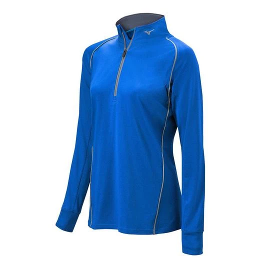 Mizuno Girl's Comp 1/2 Zip Long Sleeve Pullover - Image 9