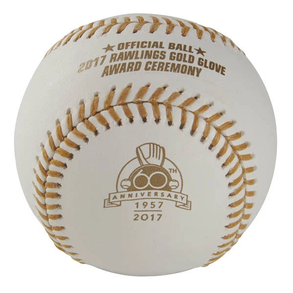 Rawlings MLB Rawlings Gold Glove 60th Anniversary Baseballs Individual, Composite Center - Image 2