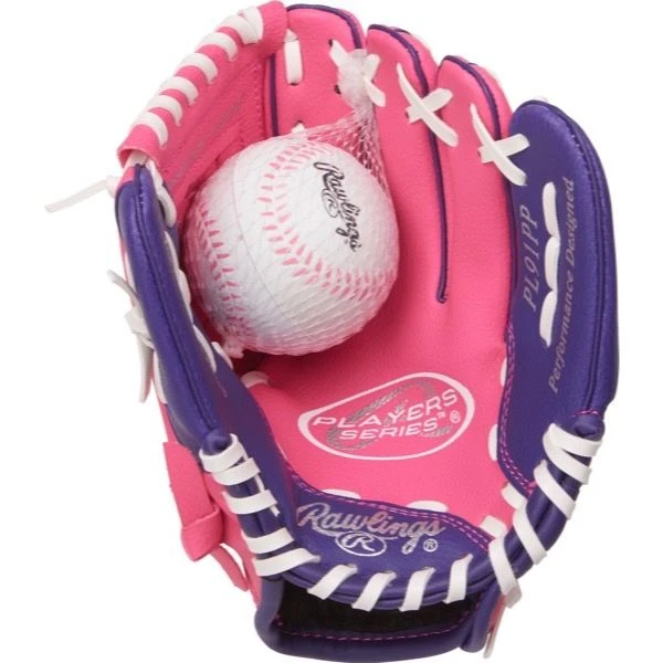 Rawlings Players 9 In Softball Glove With Soft Core Ball - Image 3