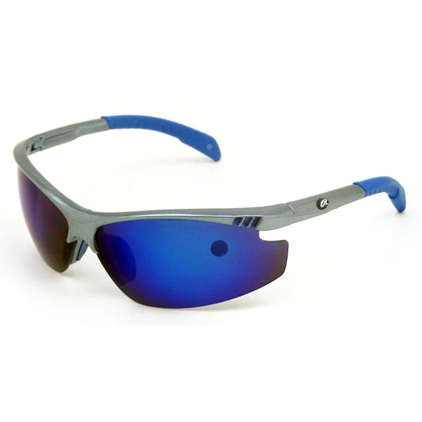 Rawlings Youth Half-Rim Sunglasses - Gray Frame, Blue Lens